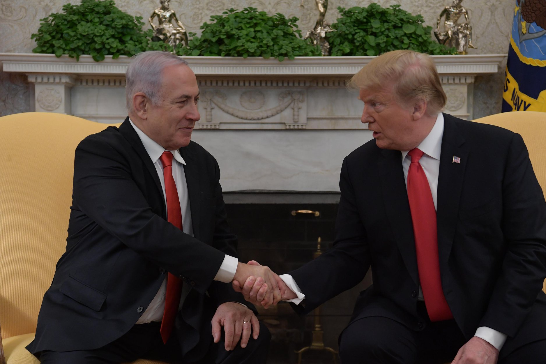 Premierminister Netanyahu und US-Präsident Trump in Washington